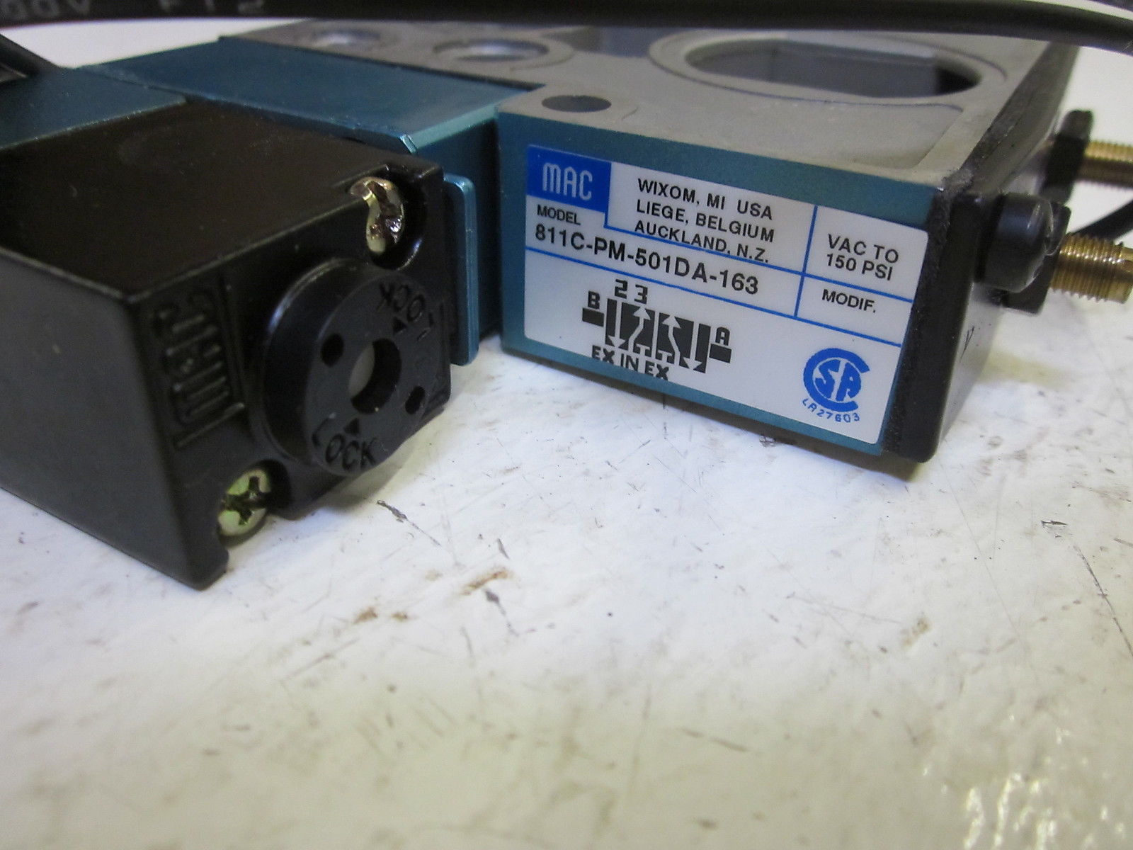 MAC 811C-PM-501DA-163 VALVE 24VDC  UNMP