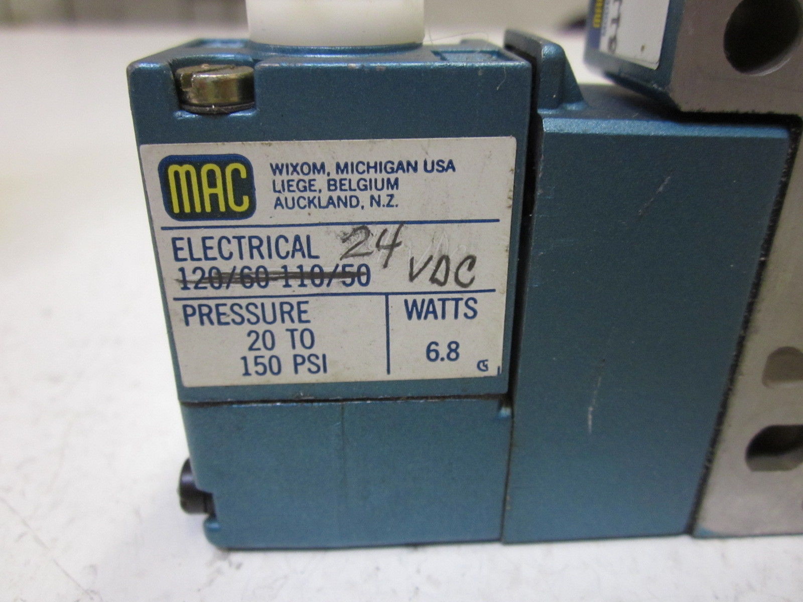 MAC 811C-PP-611DA-142 SOLENOID VALVE UNMP