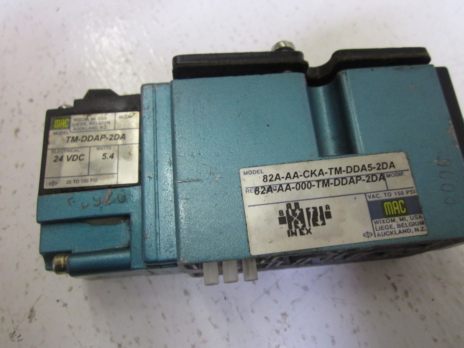 MAC 82A-AA-CKA-TM-DDA5-2DA SOLENOID VALVE UNMP