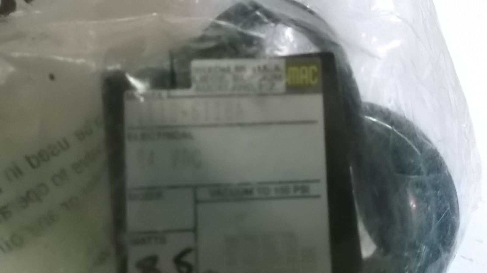 MAC REGULATED PRESSURE VALVE VALVE 11B-611BA NSMP