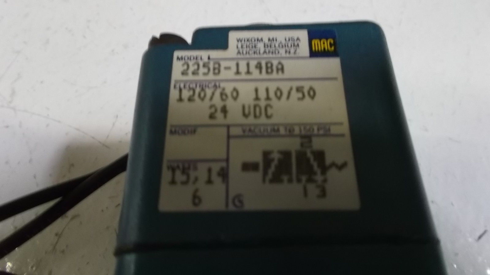 MAC VALVE 225B-114BA UNMP