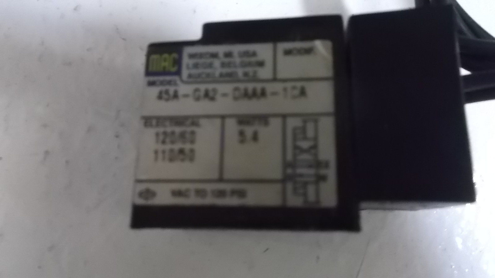 MAC VALVE 45A-GA-DAAA-1CA UNMP