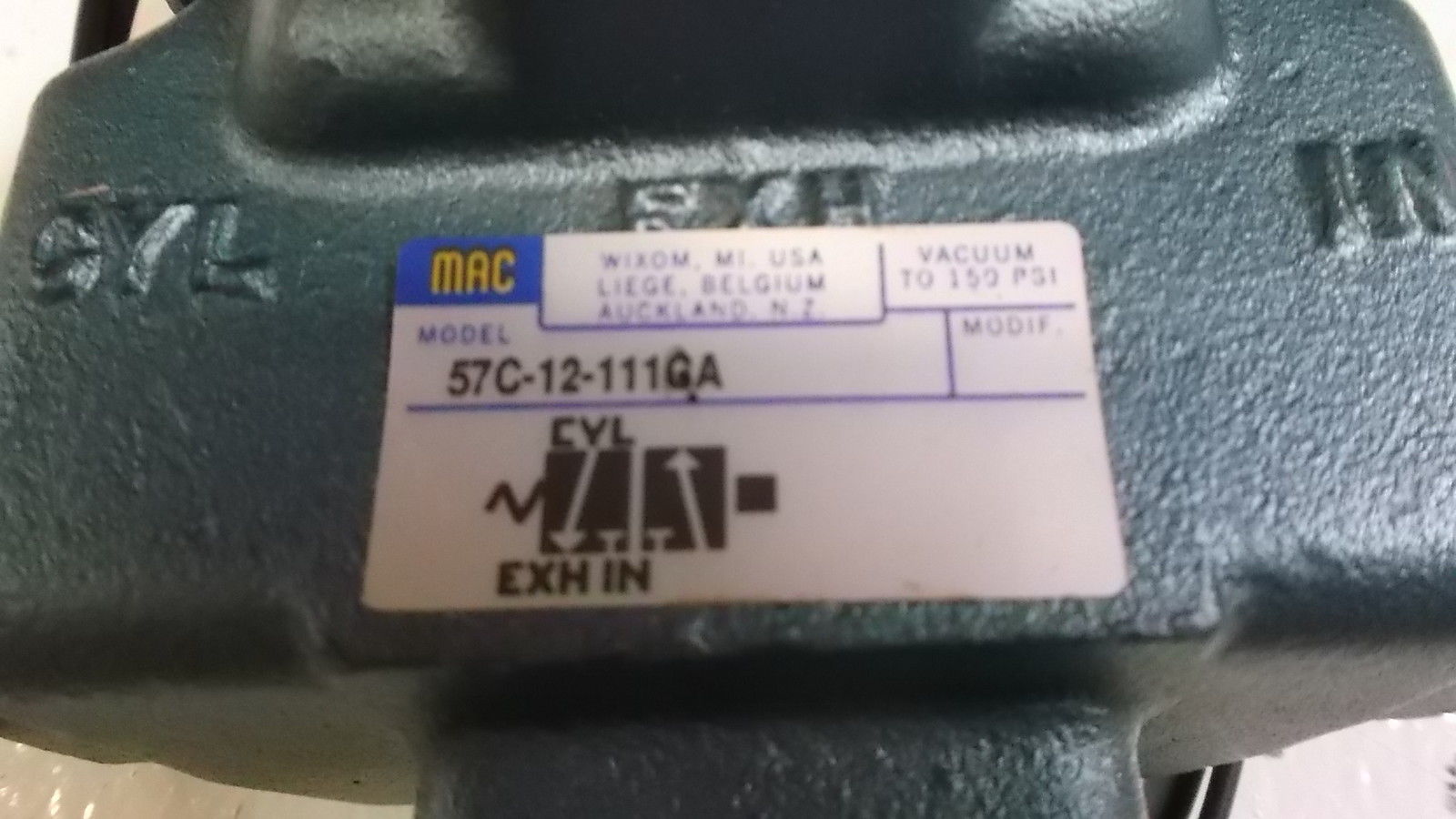 MAC VALVE 57C-12-111GA *USED*