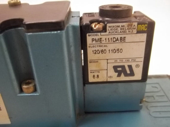 MAC VALVE 6211C-511-PM-111DA SOLENOID VALVE *USED*