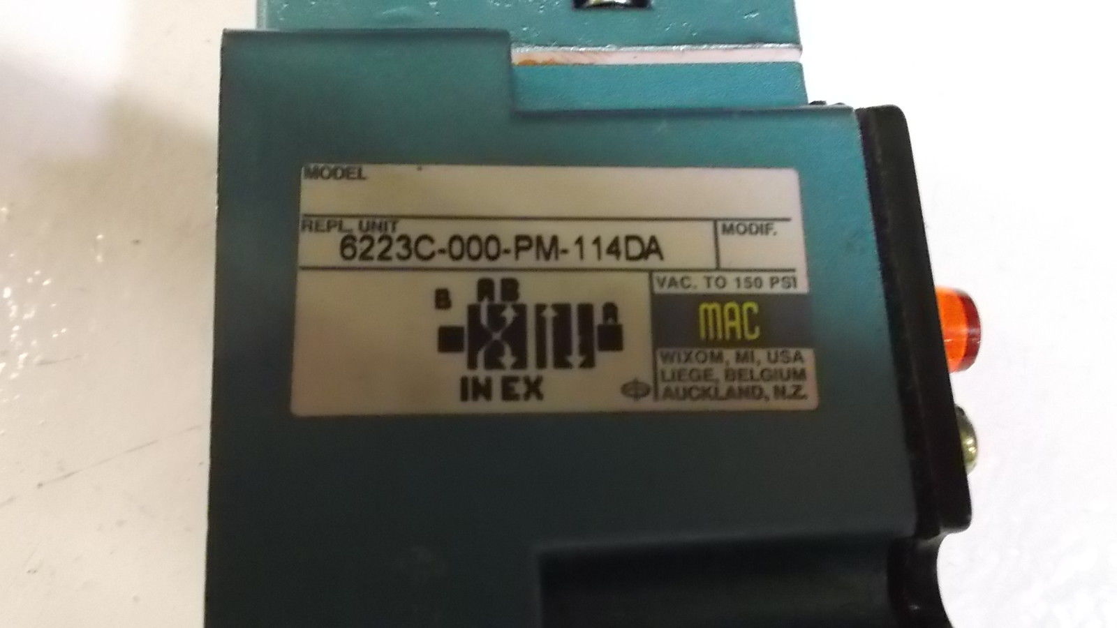 MAC VALVE 6223C-000-PM1-114DA UNMP