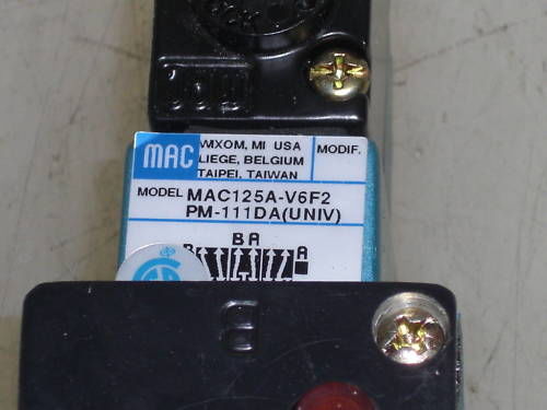MAC VALVE MAC125A-V6F2PM-111DA (UNIV) UNMP