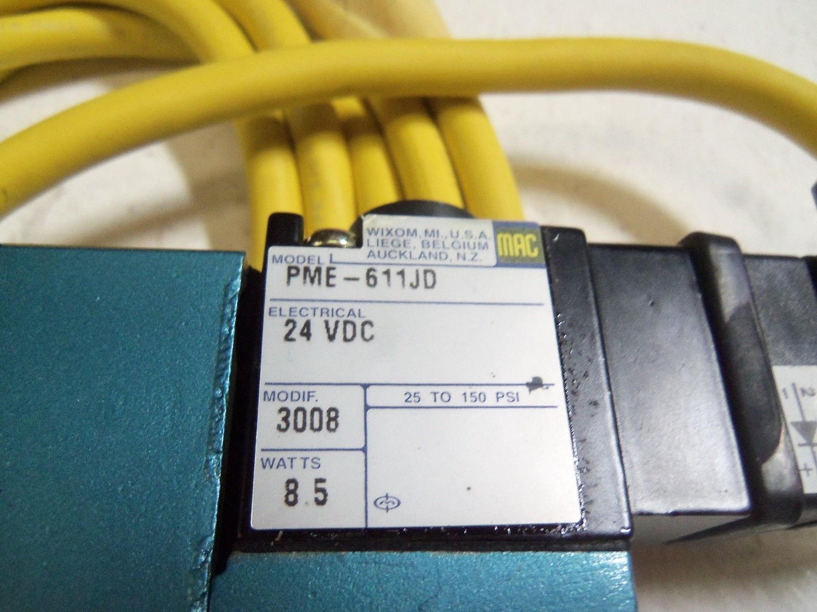 MAC VALVES 812C-PM-611JB-172 w/ PME-611JD UNMP