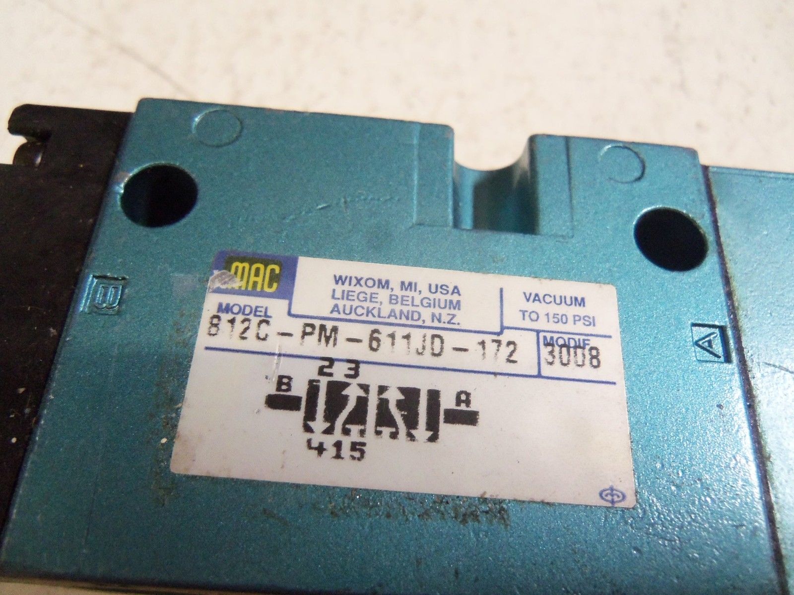 MAC VALVES 812C-PM-611JD-172 w/ PME-611JD UNMP