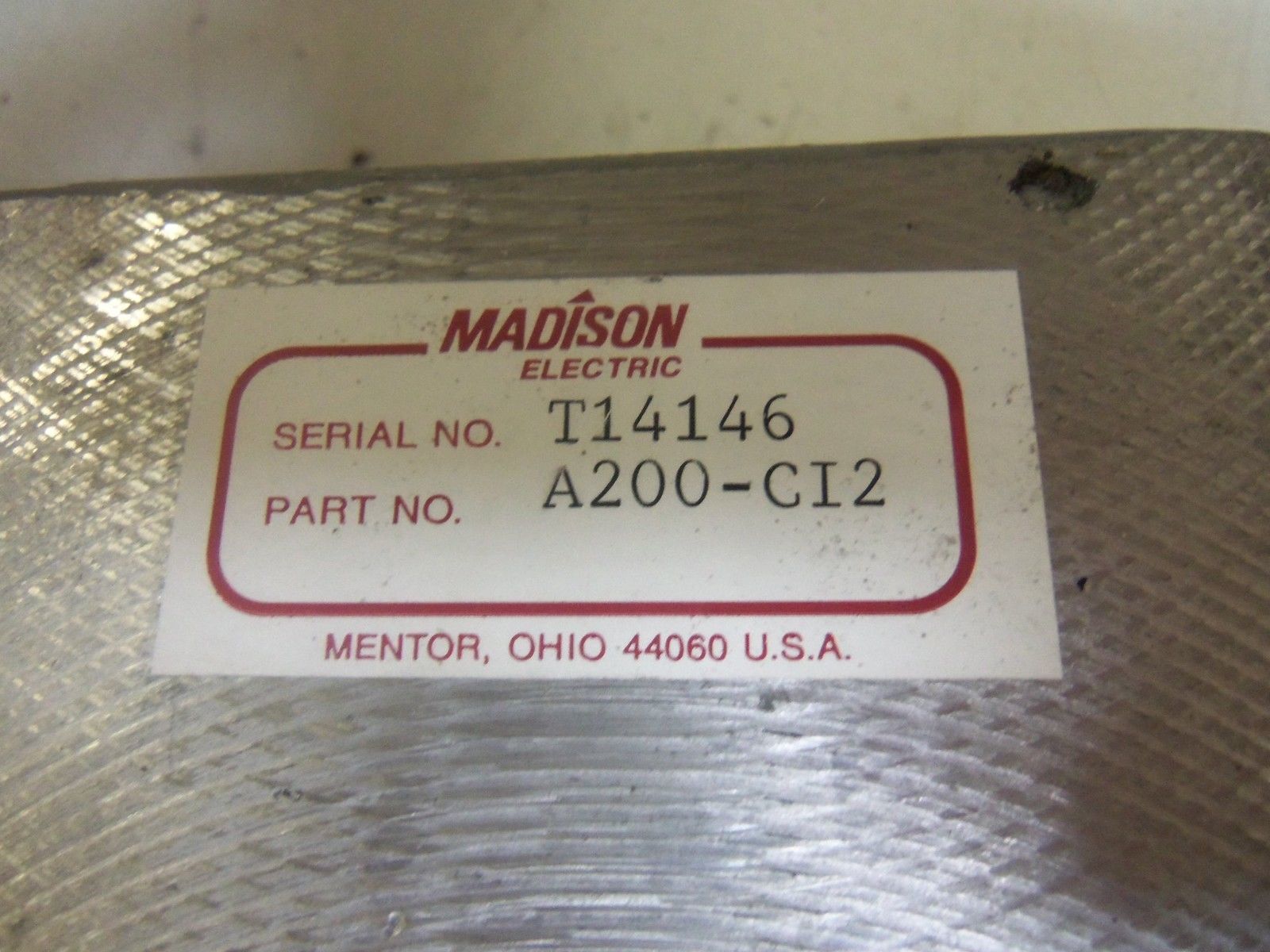 MADISON A200-CI2 NSNP