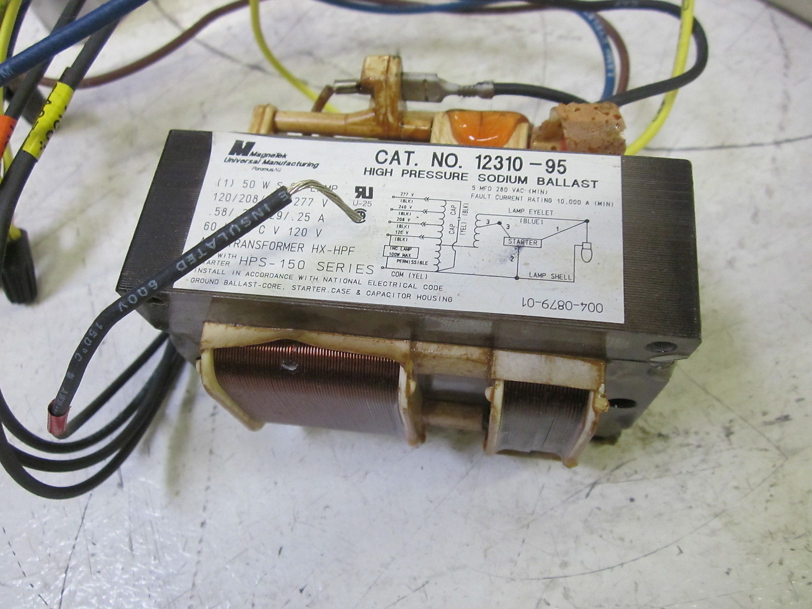 MAGNETEK 12310-95-500-K HPS BALLAST REPLACEMENT KIT 277V NSMP