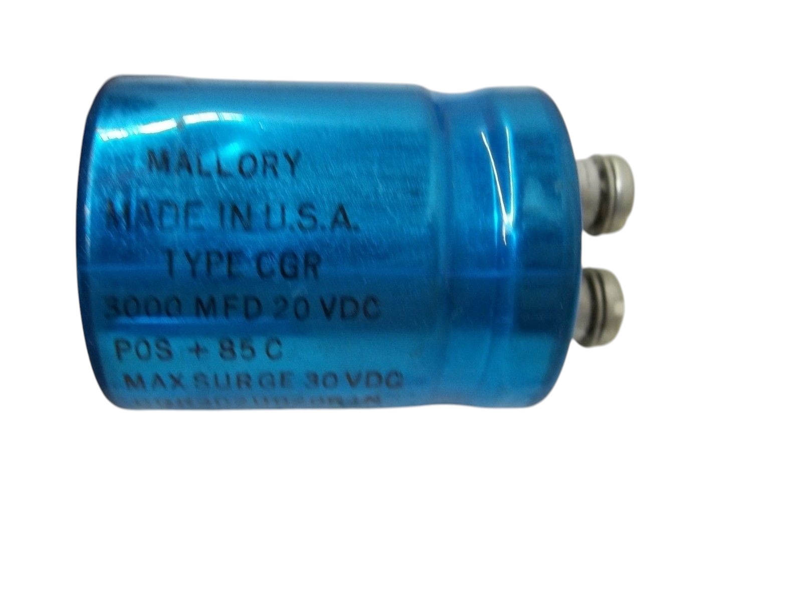 MALLORY CGR302U020R1N CAPACITOR 3000MFD 20VDC UNMP