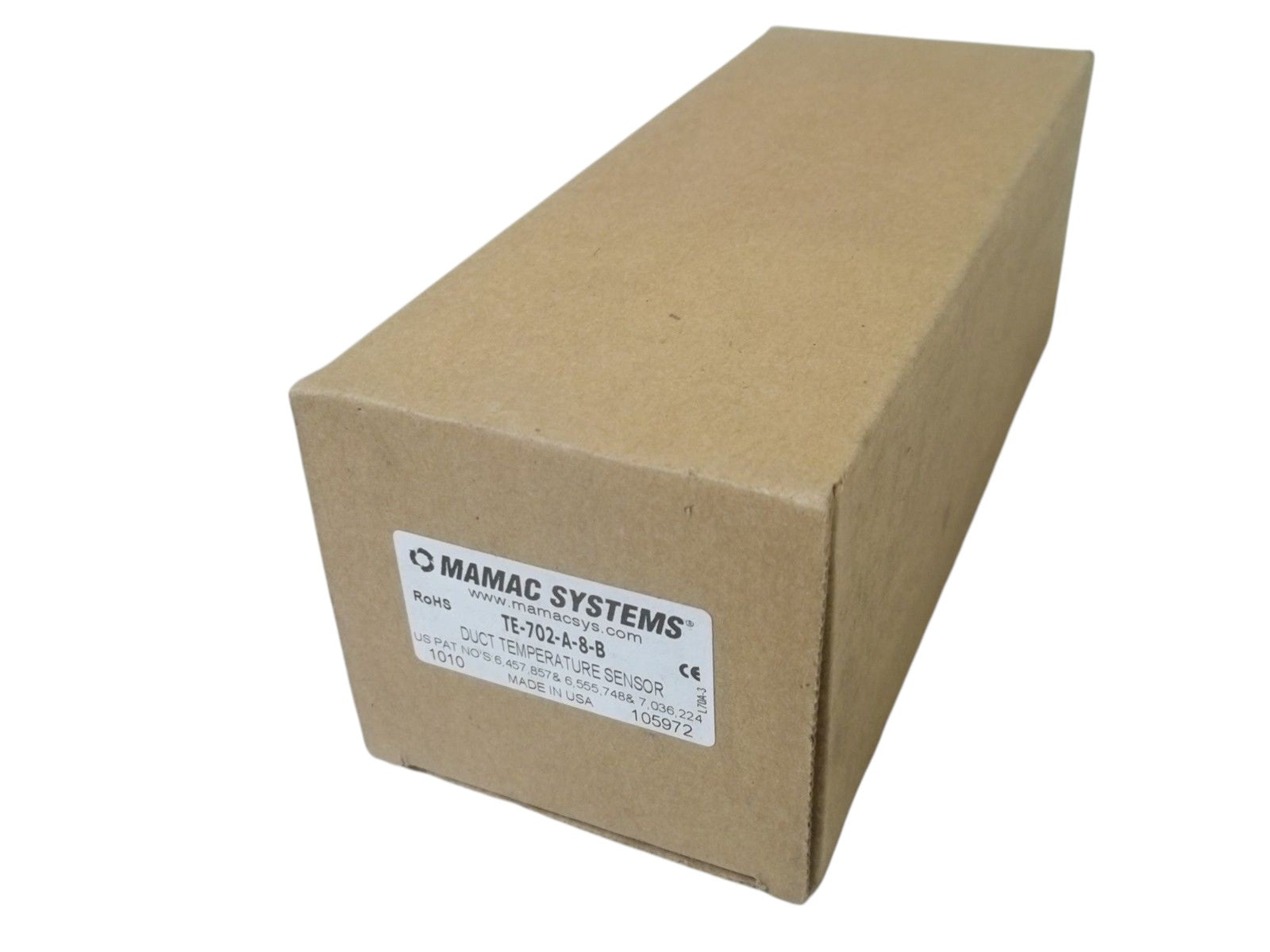 MAMAC SYSTEMS TE-702-A-8-B DUCT TEMPERATURE SENSOR NSMP