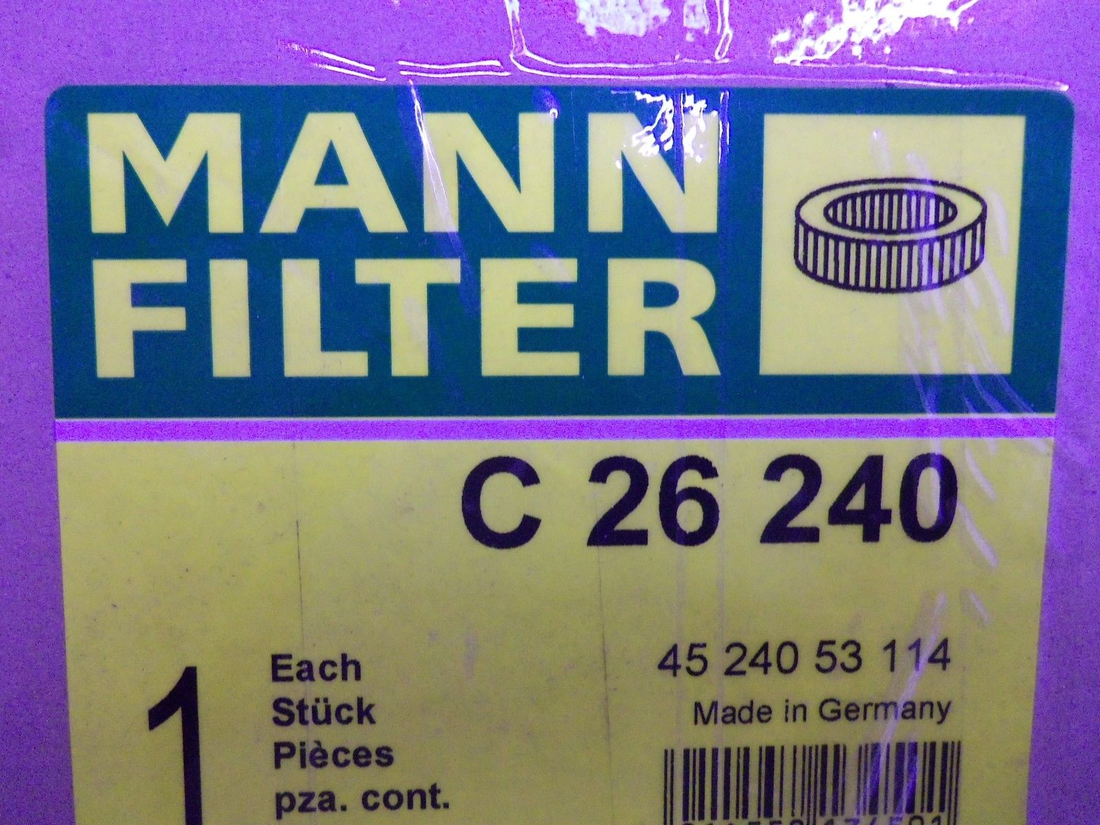 MANN FILTER C26-240 AIR FILTER UNMP