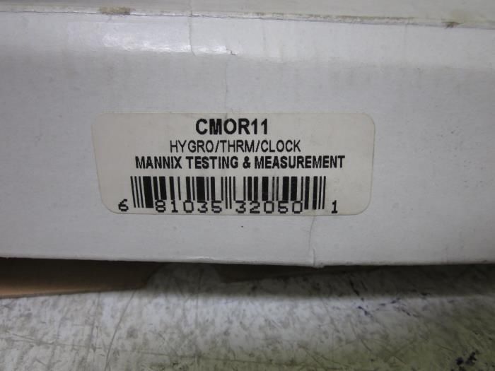 MANNIX TESTING AND MEASURING CMOR11 HYGRO/THRM/CLOCK NSMP
