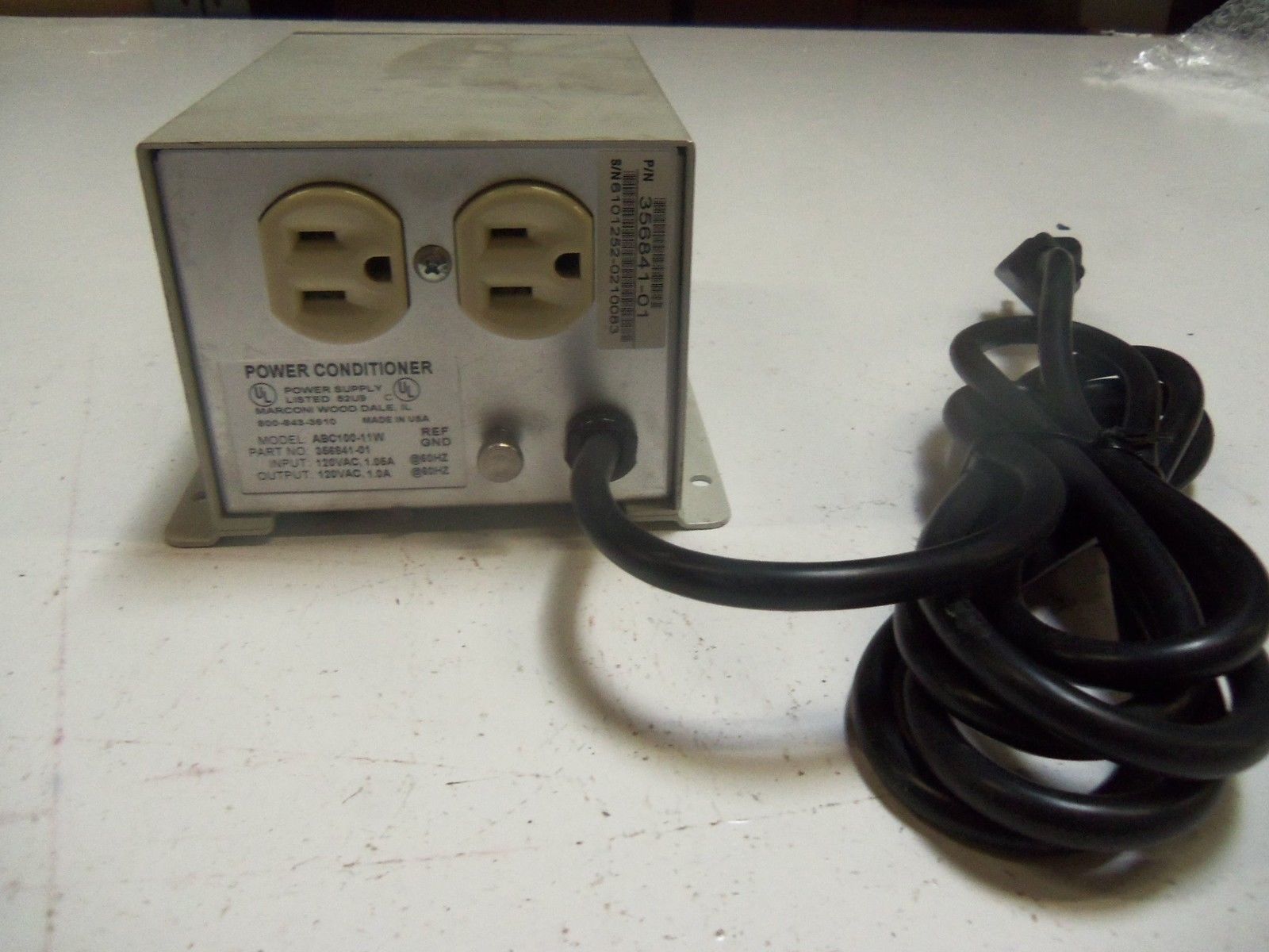 MARCONI DATA SYSTEMS 356841-01 POWER CONDITIONER UNMP