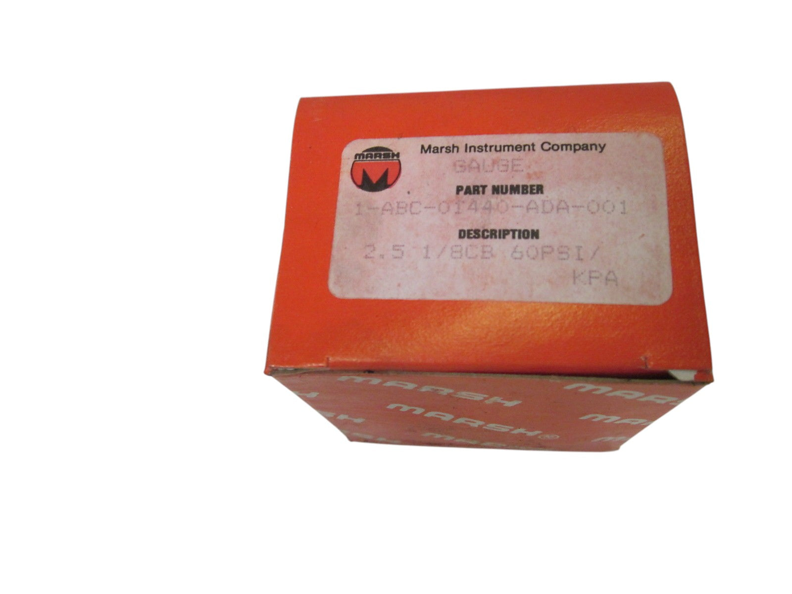 MARSH INST. 1-ABC-01440-ADA-001 GAUGE 60PSI NSMP
