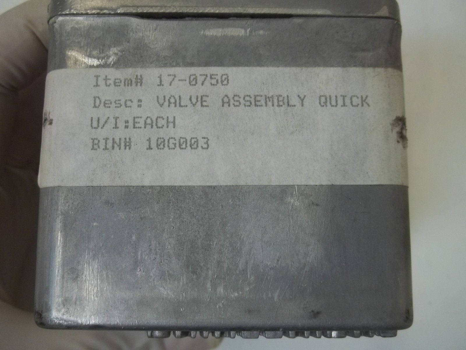 MARTIN ENGINEERING 17-0750 VALVE ASSEMBLY QUICK UNMP