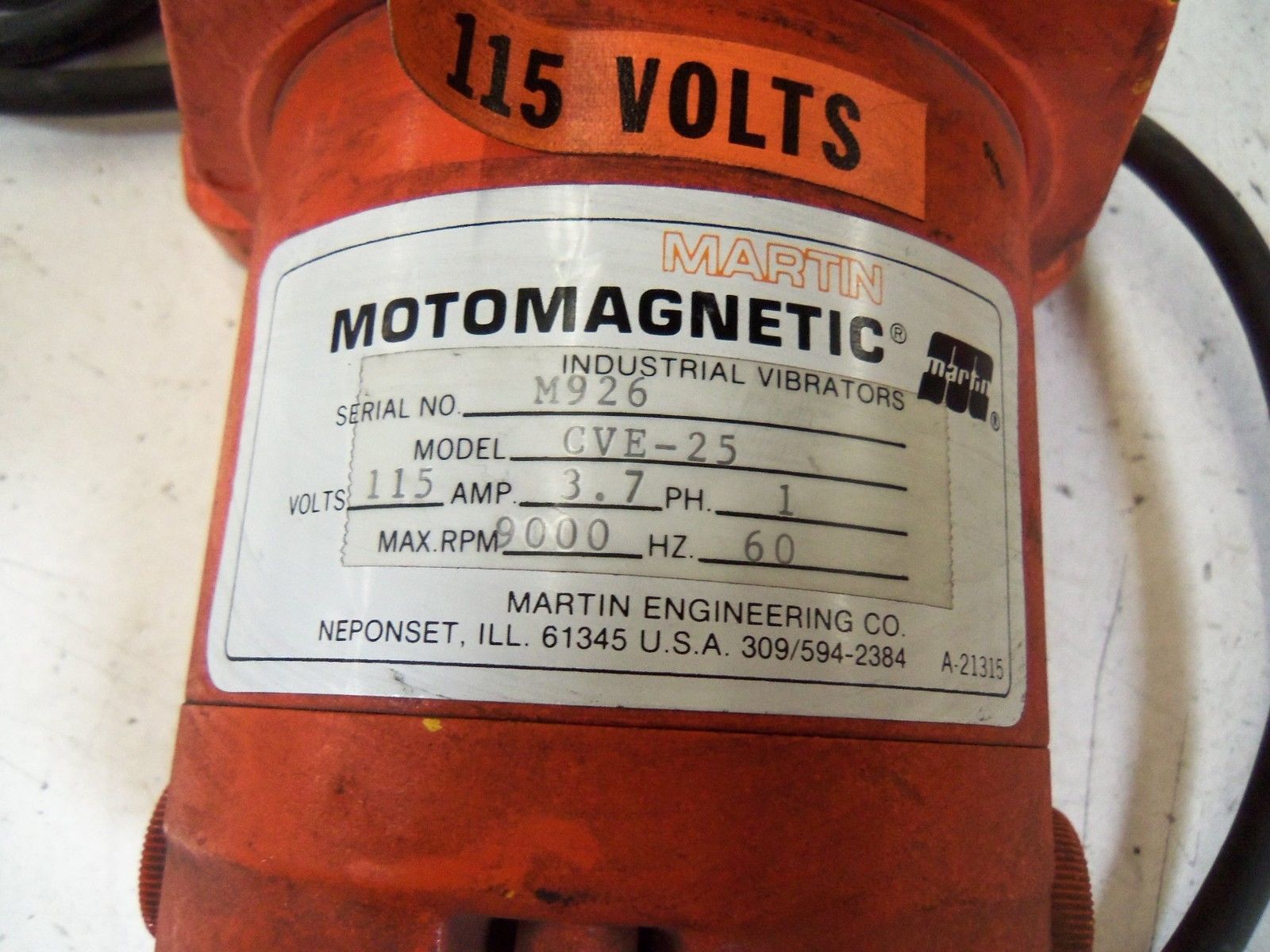 MARTIN MOTOMAGNETIC CVE-25 UNMP
