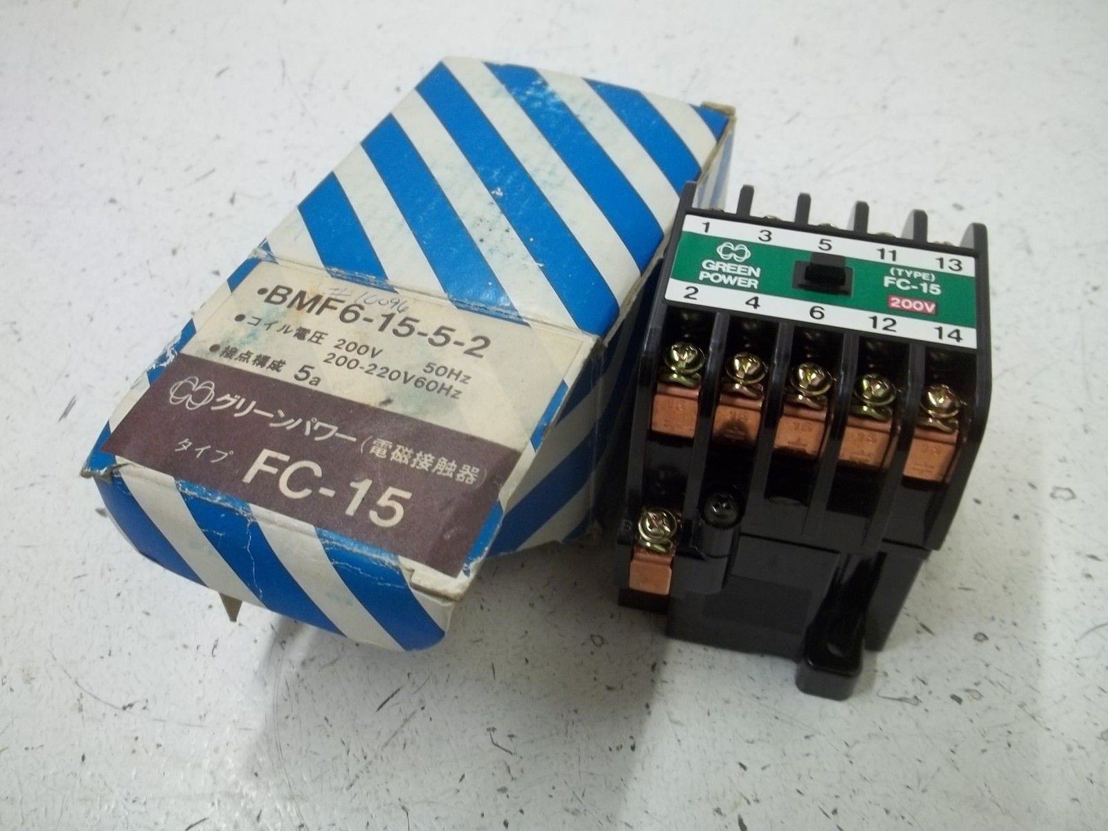 MATSUSHITA BMF6-15-5-2 AC MAGNETIC CONTACTOR TYPE FC-15 NSMP