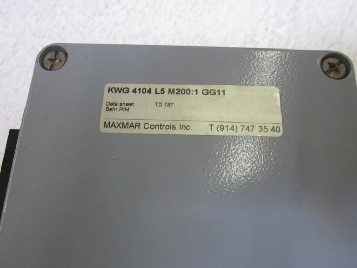 MAXMAR BAHR KWG 4104 L5 M200:1 GG11 UNMP