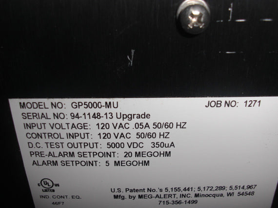 MEG-ALERT GP5000-MU *USED*