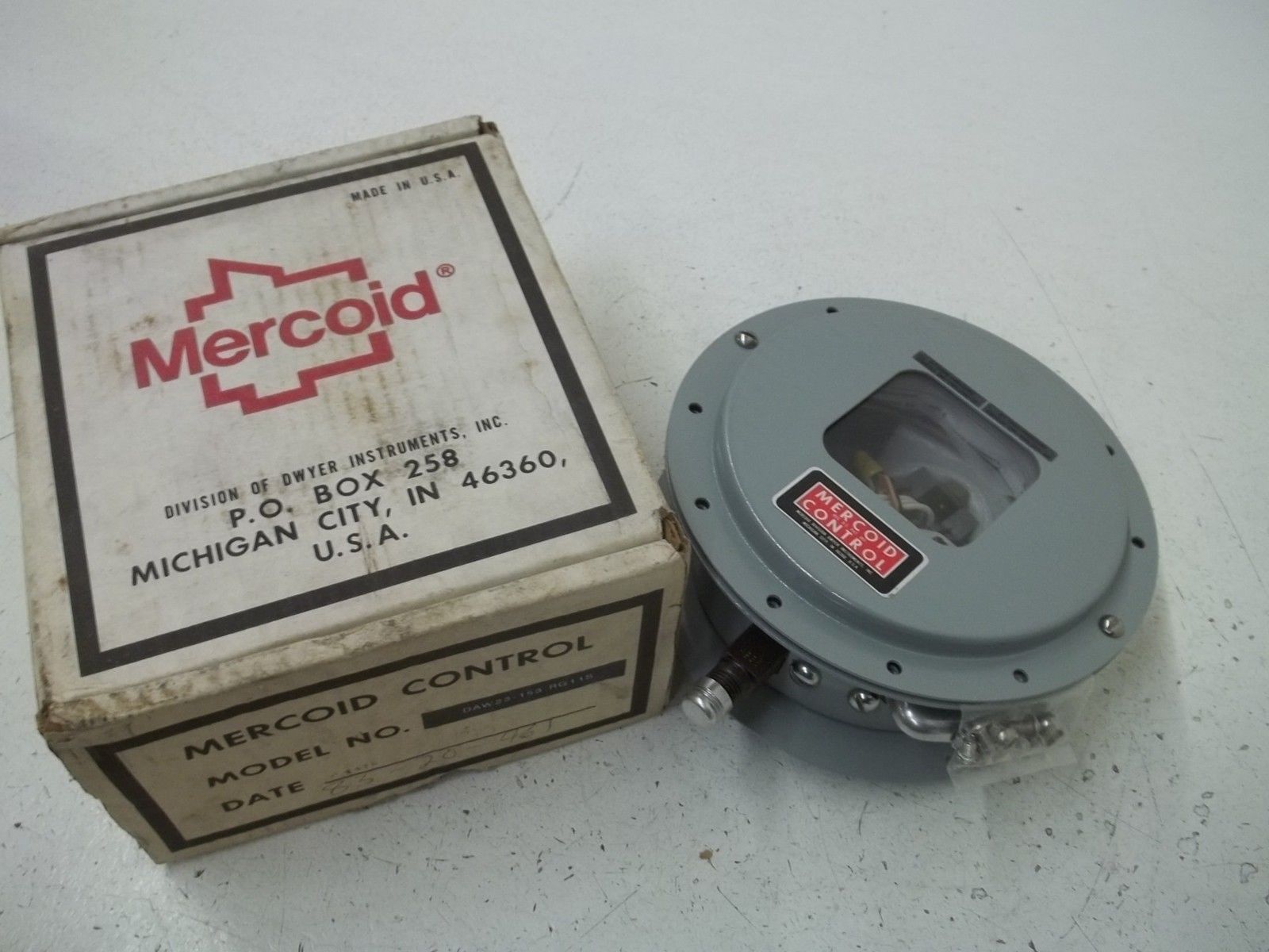 MERCOID CONTROLS DAW23-153-RG11S PRESSURE SWITCH NSMP