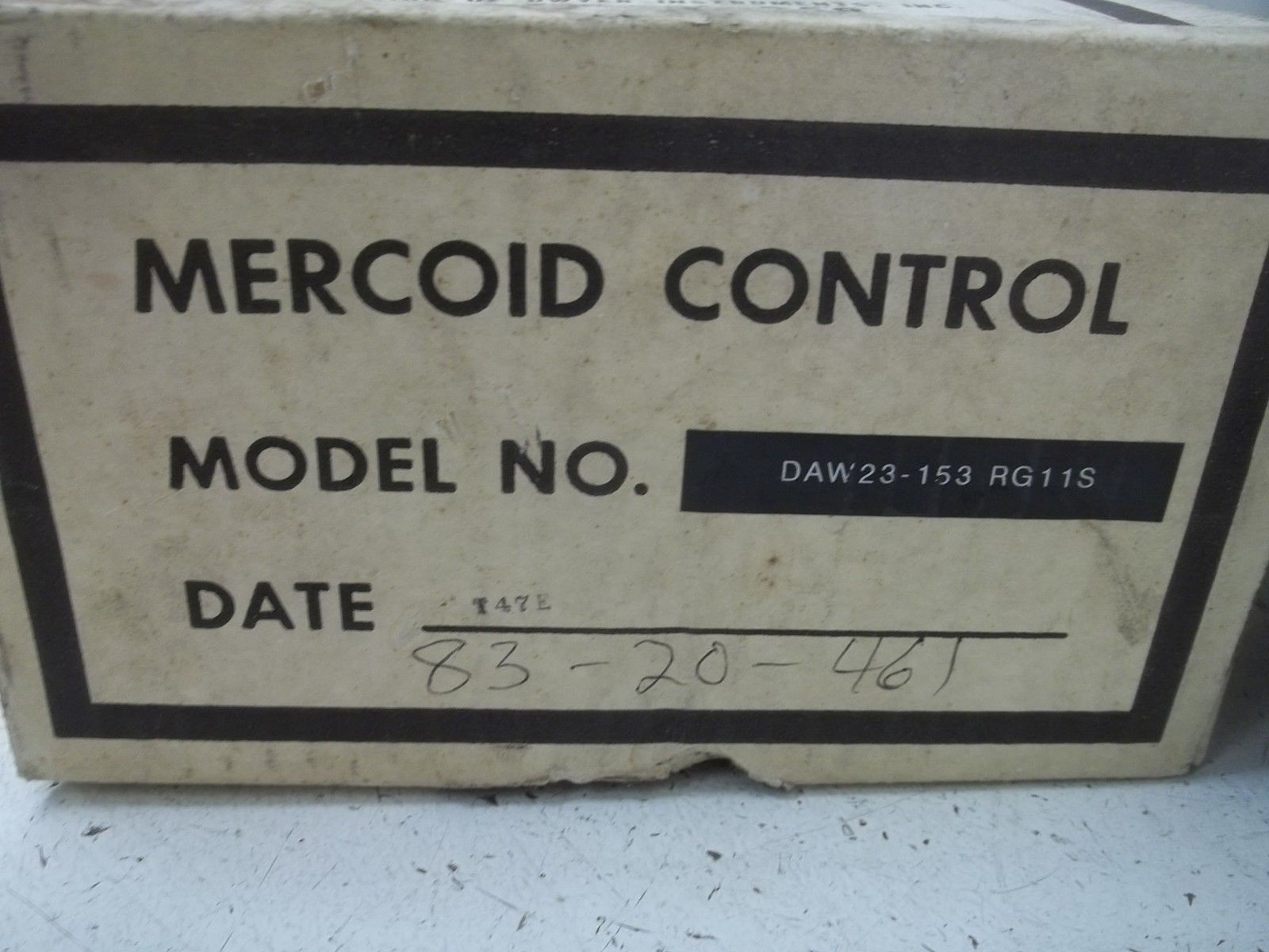 MERCOID CONTROLS DAW23-153-RG11S PRESSURE SWITCH NSMP