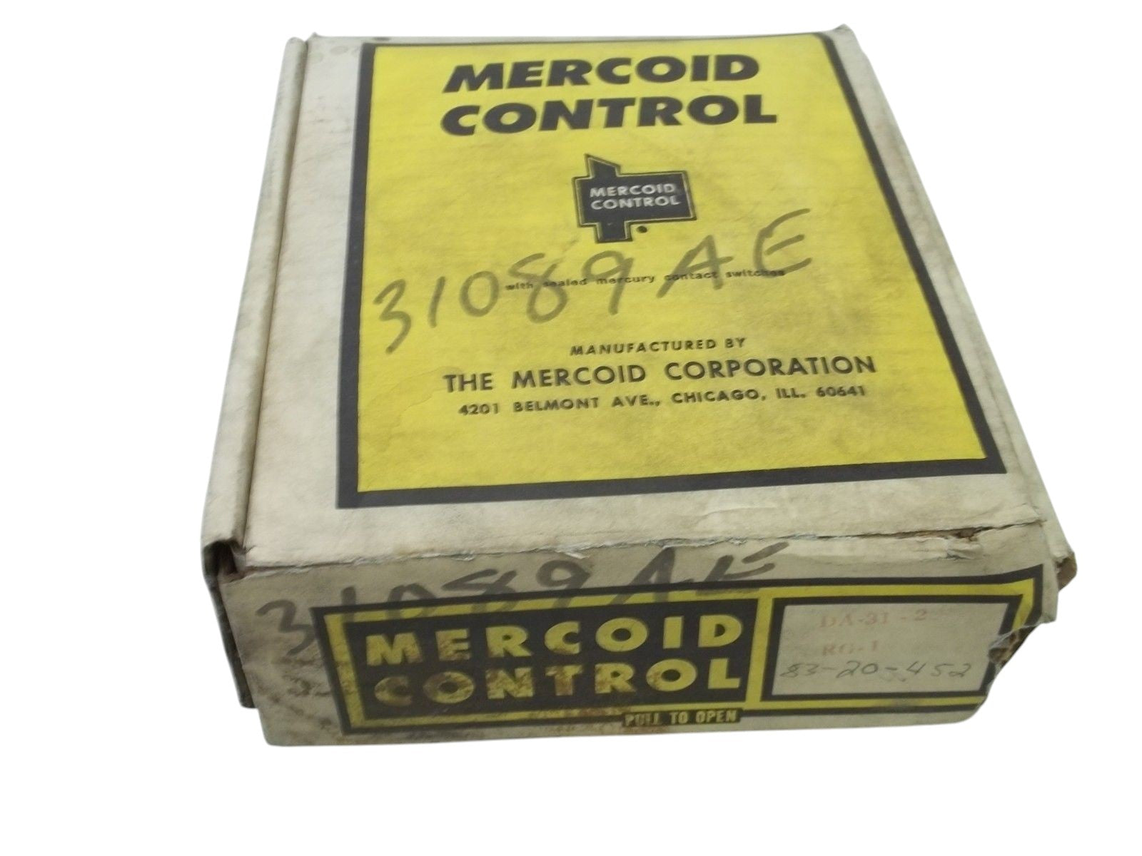 MERCOID DA31-2-RG1 PRESSURE SWITCH NSMP