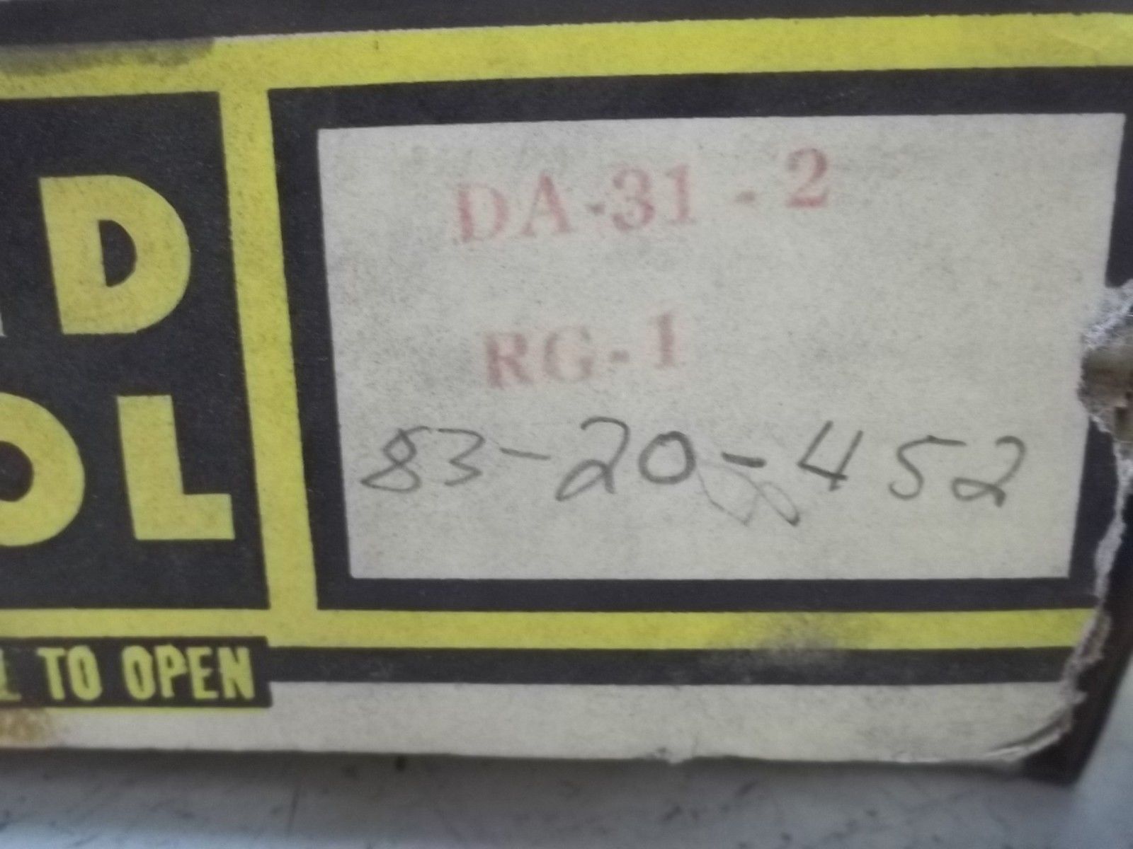 MERCOID DA31-2-RG1 PRESSURE SWITCH NSMP