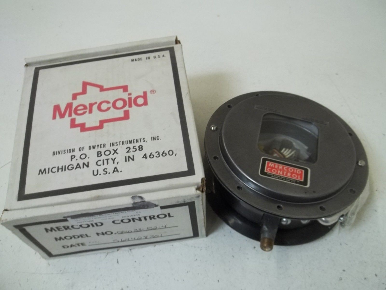 MERCOID DAW33-152-4 PRESSURE SWITCH NSMP