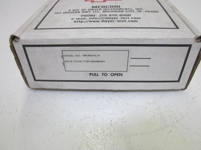 MERCOID DR-533-2L-4 PRESSURE SWITCH UNMP