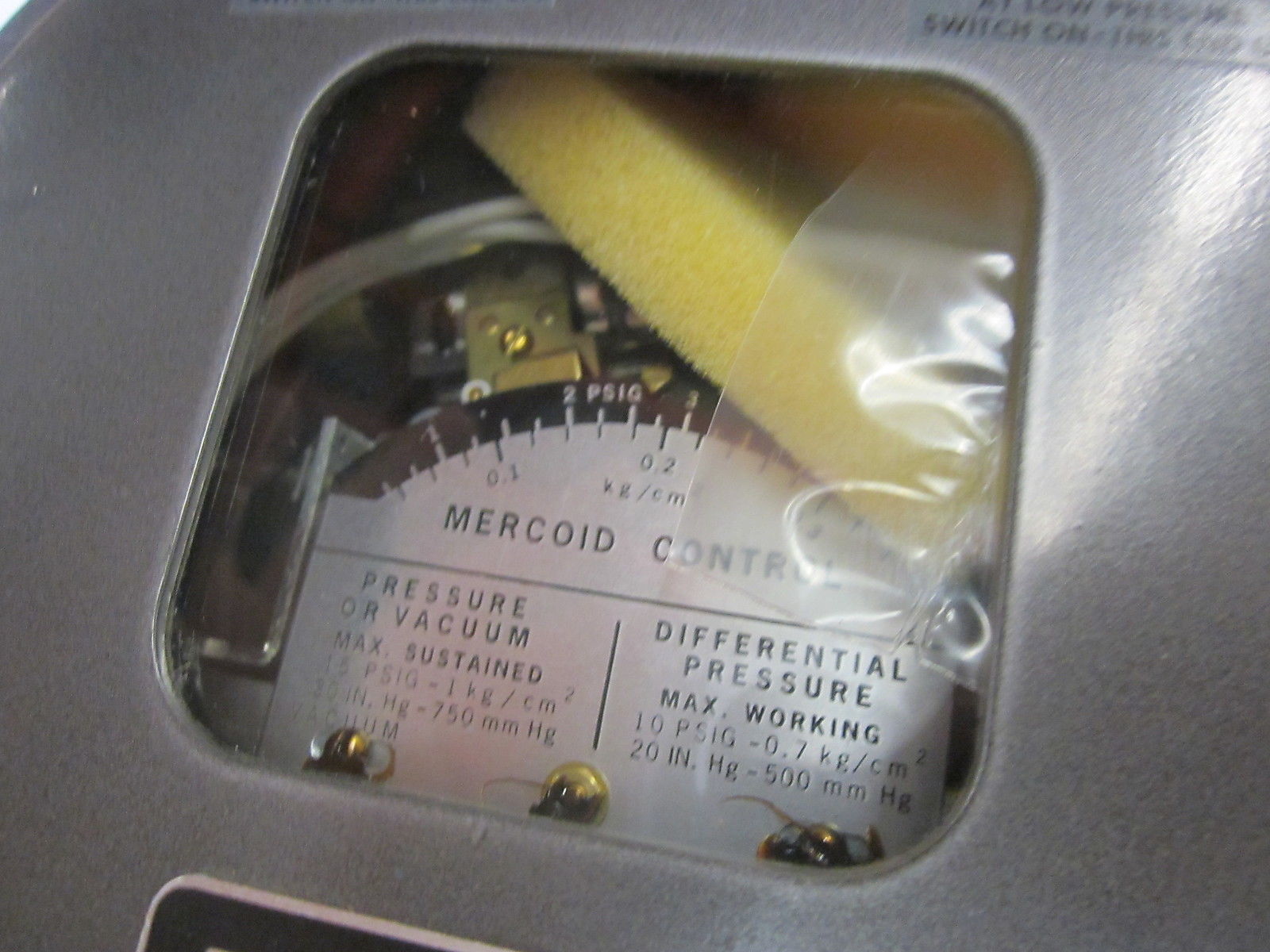 MERCOID PRLW-153-P2 2&3R PRESSURE SWITCH UNMP