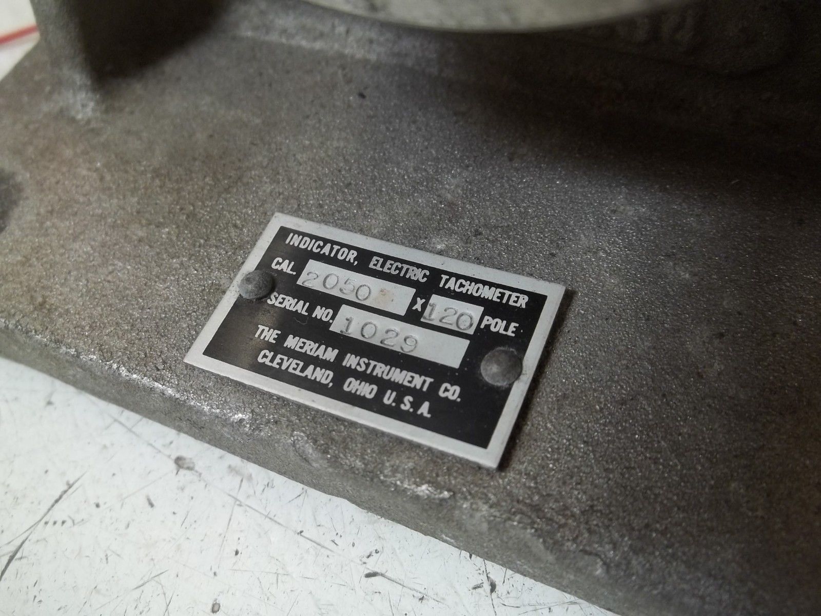 MERIAN INSTRUMENT  CO. 2050X120 INDICATOR, ELECTRIC TACHOMETER UNMP