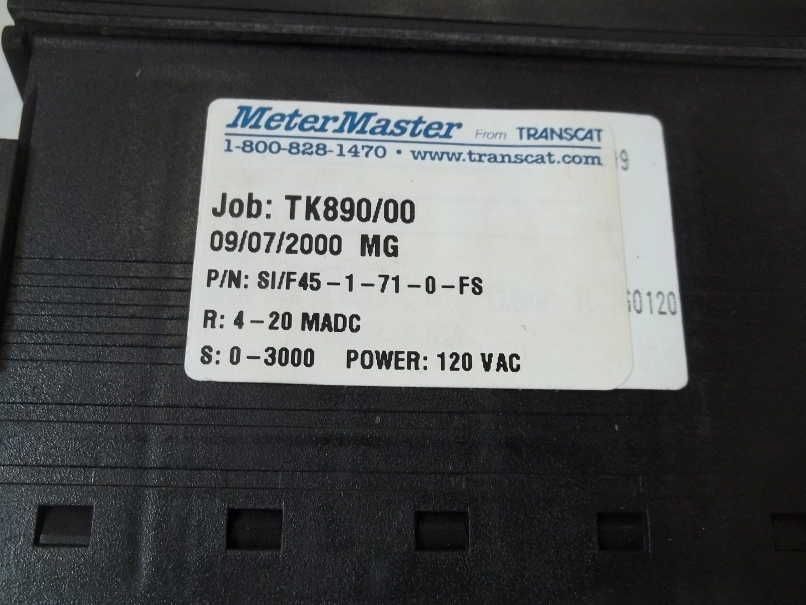 METER MASTER SI/F45-1-71-0-FS PANEL METER NSNP