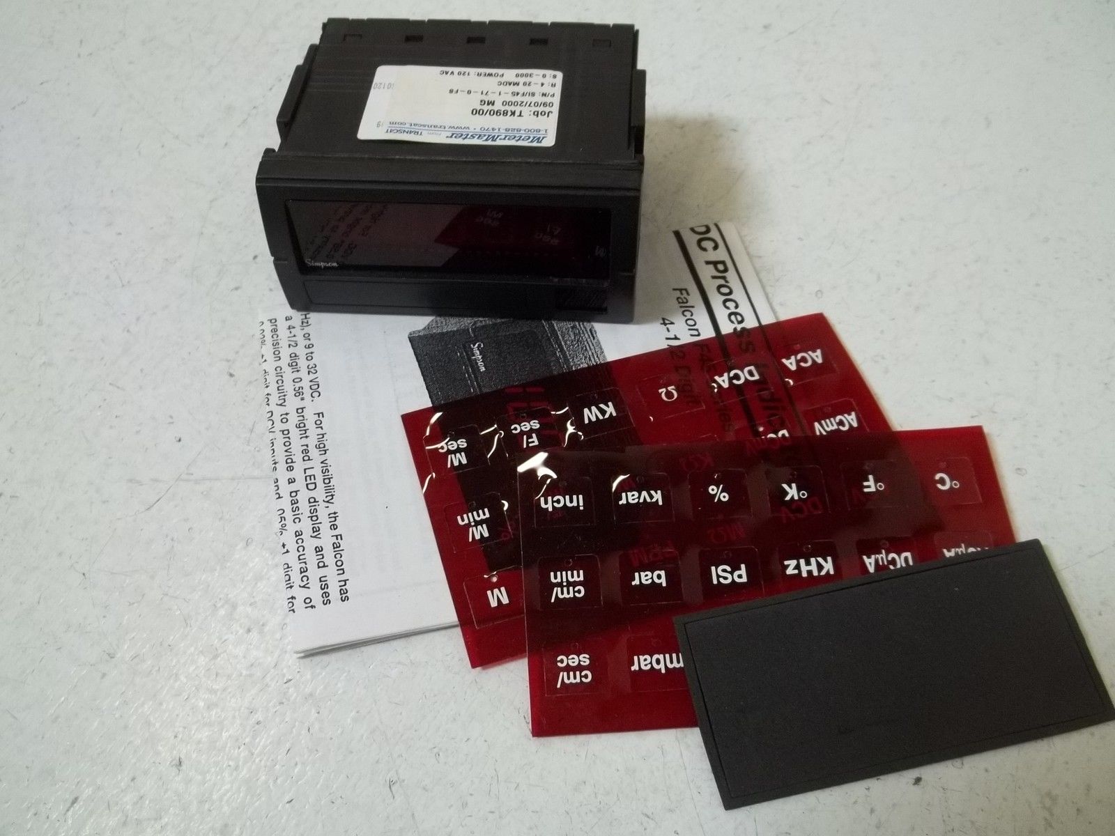 METER MASTER SI/F45-1-71-0-FS PANEL METER NSNP
