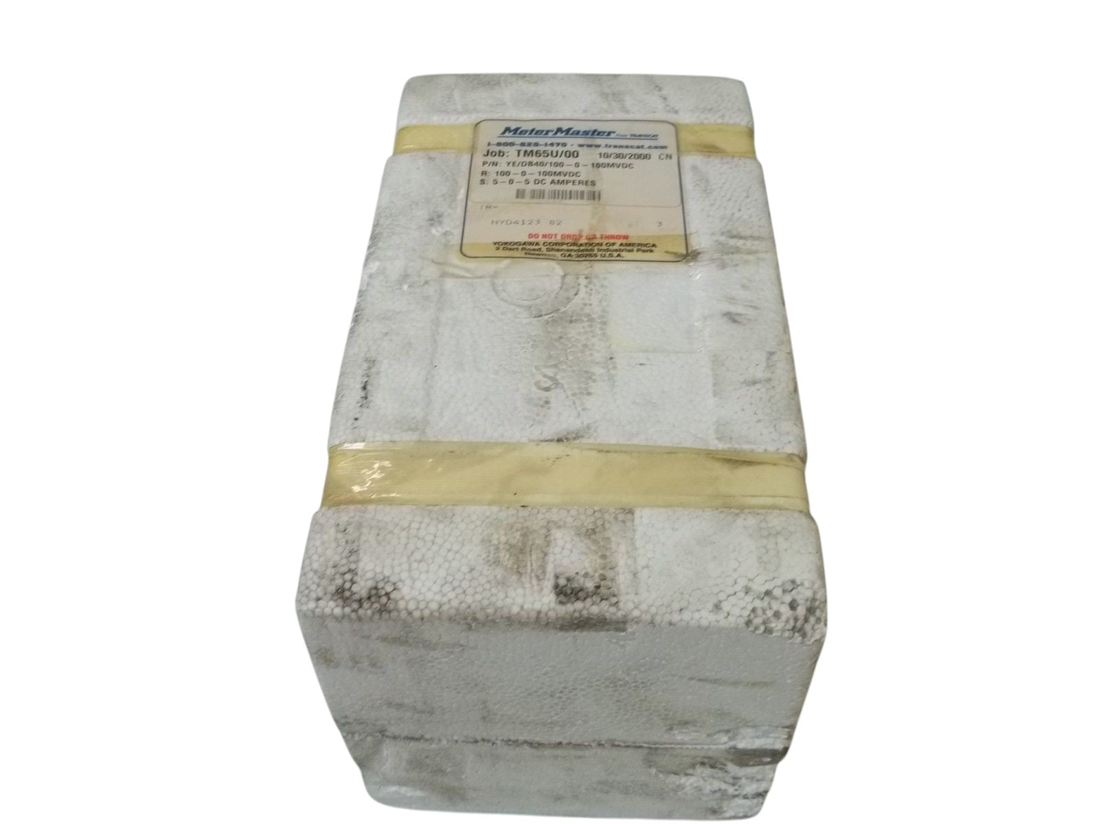 METER MASTER YE/DB40/100-0-100MVDC PANEL METER 5-0-5 NSNP N A BOX