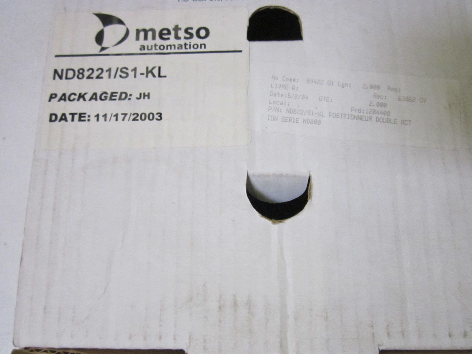METSO AUTOMATION ND8221/S1-KL NSMP