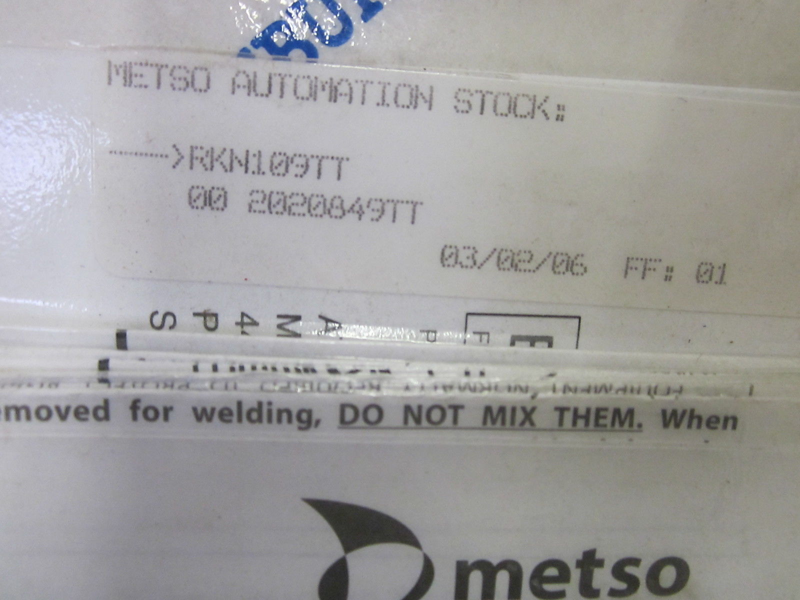METSO RKN109TT SERVICE KIT NSNP IN NSMP