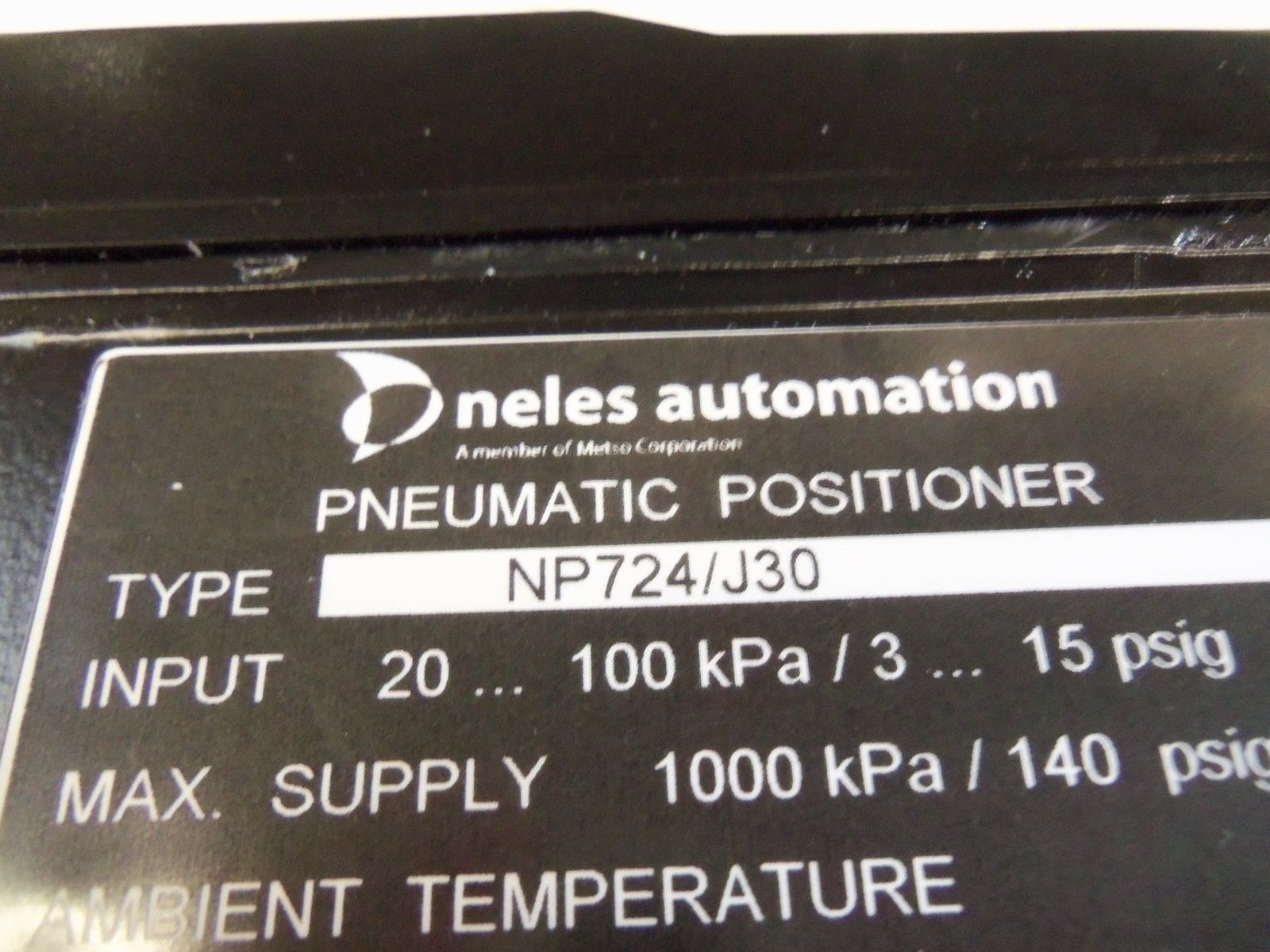 METSO NP724/J30 PNEUMATIC POSITIONER VALVE NSNP