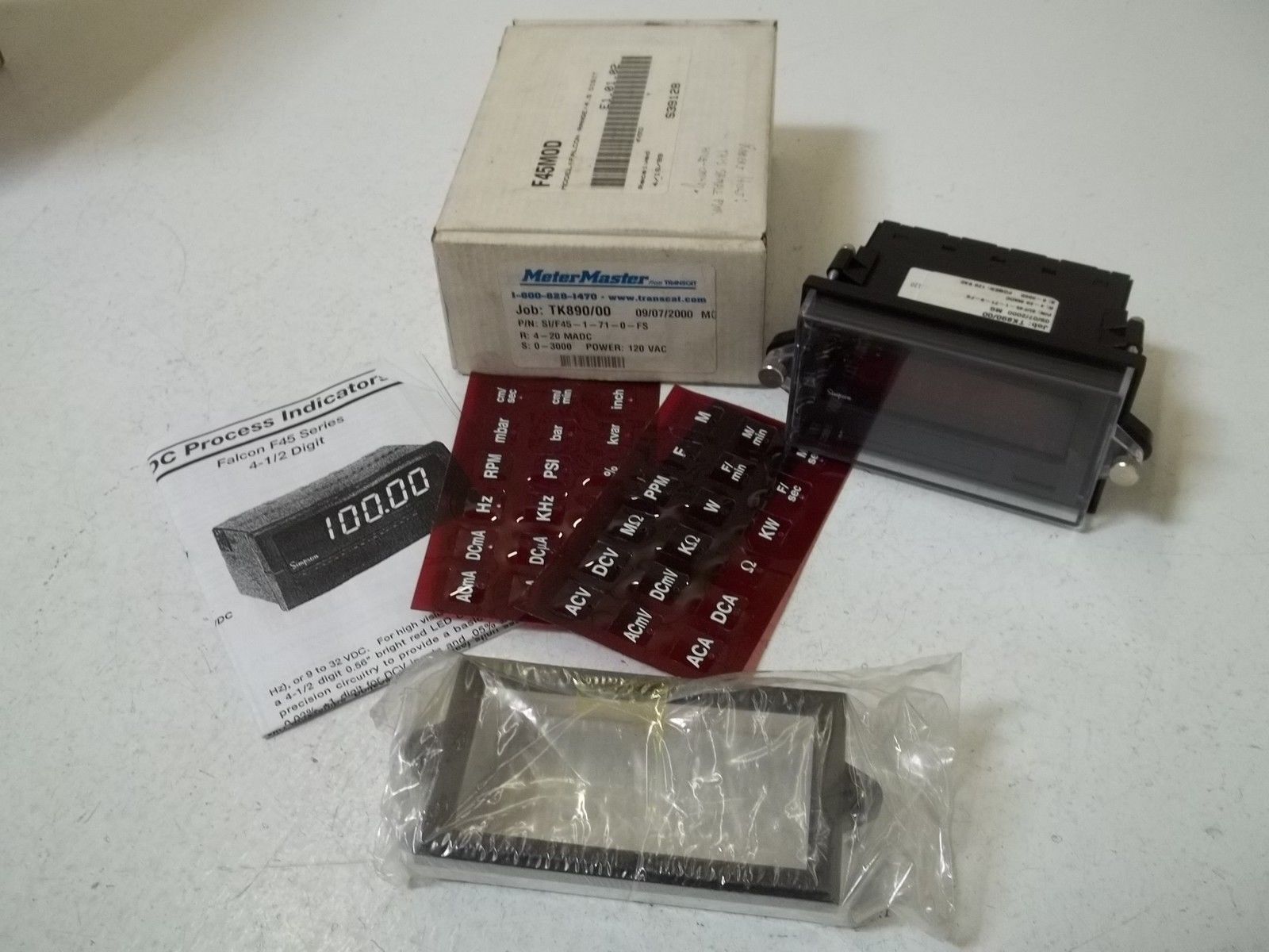 METTER MASTER SI/F45-1-71-0-FS  PANEL METER NSMP
