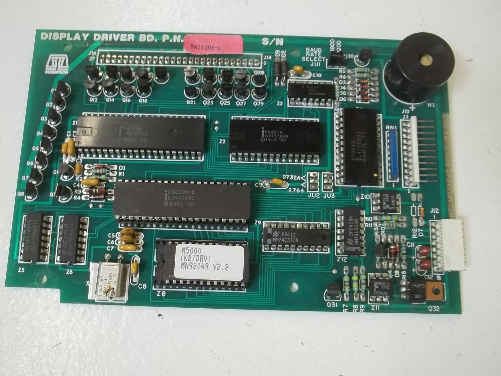 METTLER TOLEDO MA11106-L PCB, DISPLAY DRIVER UNMP