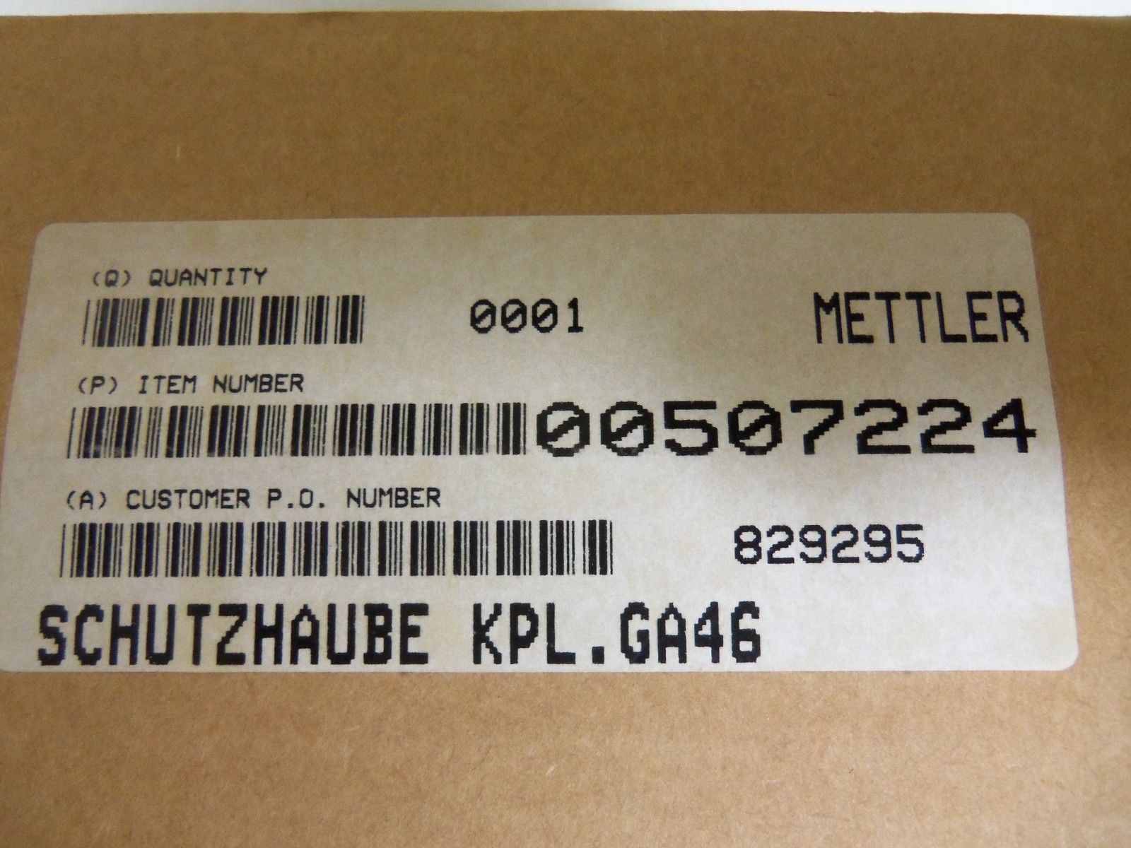 METTLER TOLEDO 00507224 COVER NSMP