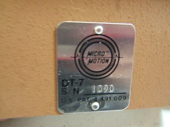 MICROMOTION DT-7 UNMP