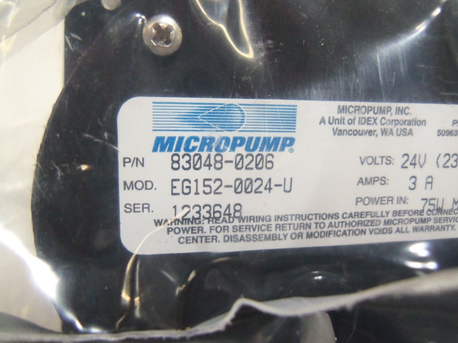 MICROPUMP 83048-0206 NSMP