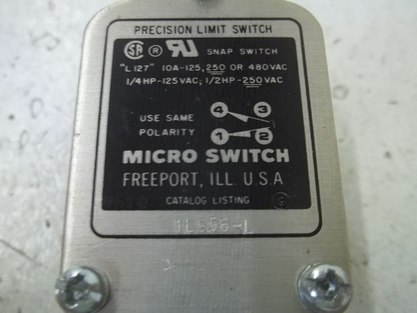 MICRO SWITCH 1LS56-L (AS PICTURED) UNMP