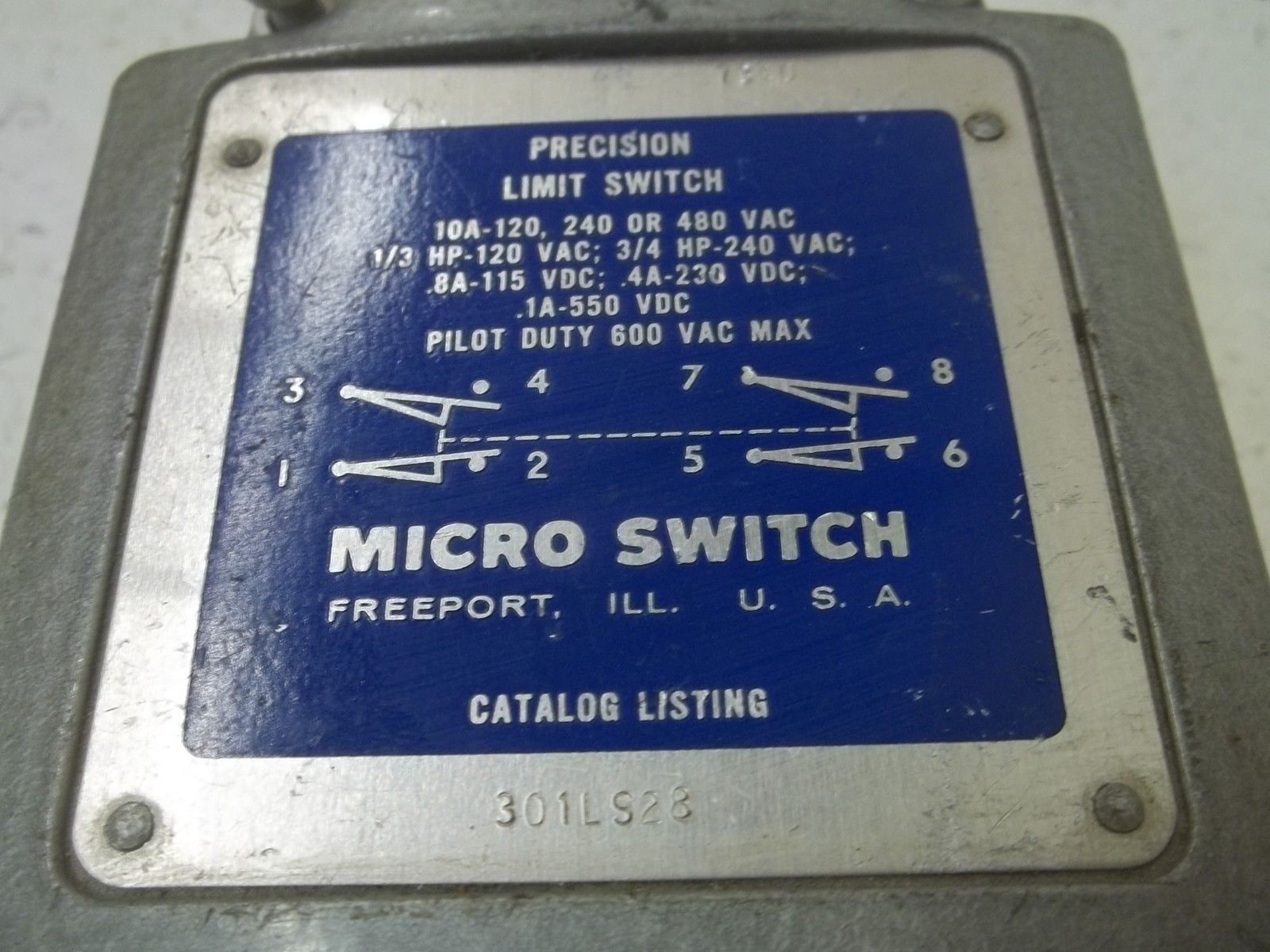 MICRO SWITCH 301LS28 UNMP