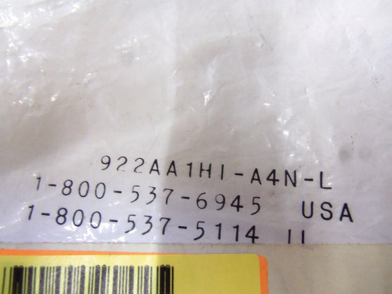MICRO SWITCH 922AA1HI-A4N-L *NEW IN FACTORY BAG*