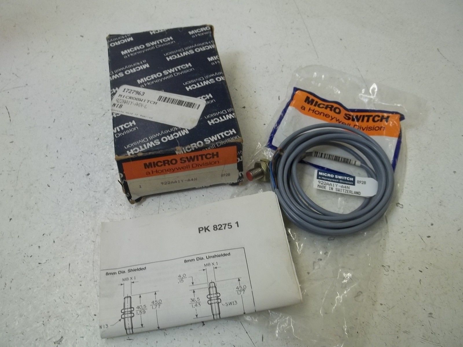MICRO SWITCH 922AA1Y-A4N LIMIT SWITCH NSMP