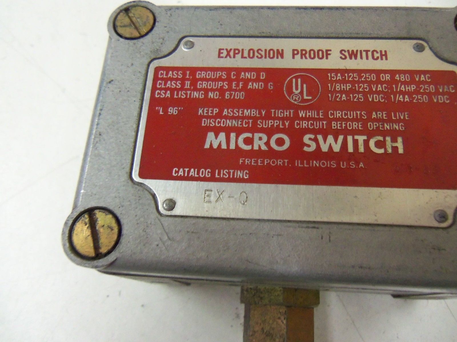 MICROSWITCH EX-Q (GREY)  UNMP