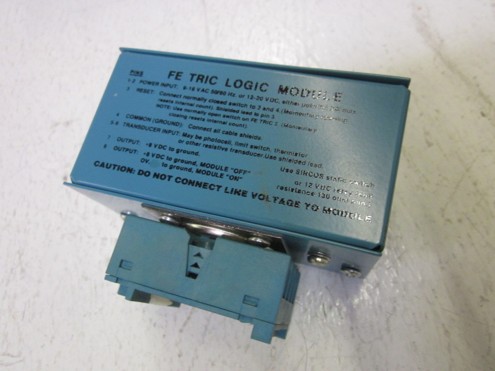 MICRO SWITCH FE-TR1C-4 15VAC LOGIC MODULES NSMP